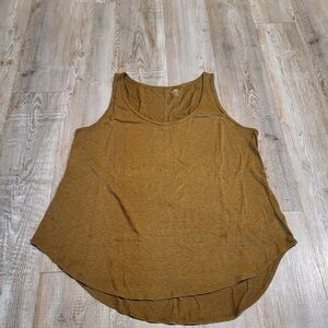 Old Navy Women's Mustard Yellow Cotton Tank Top Layering Piece Size XL